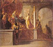 Nicolaus Knupfer The Queen of Sheba before Solomon oil painting